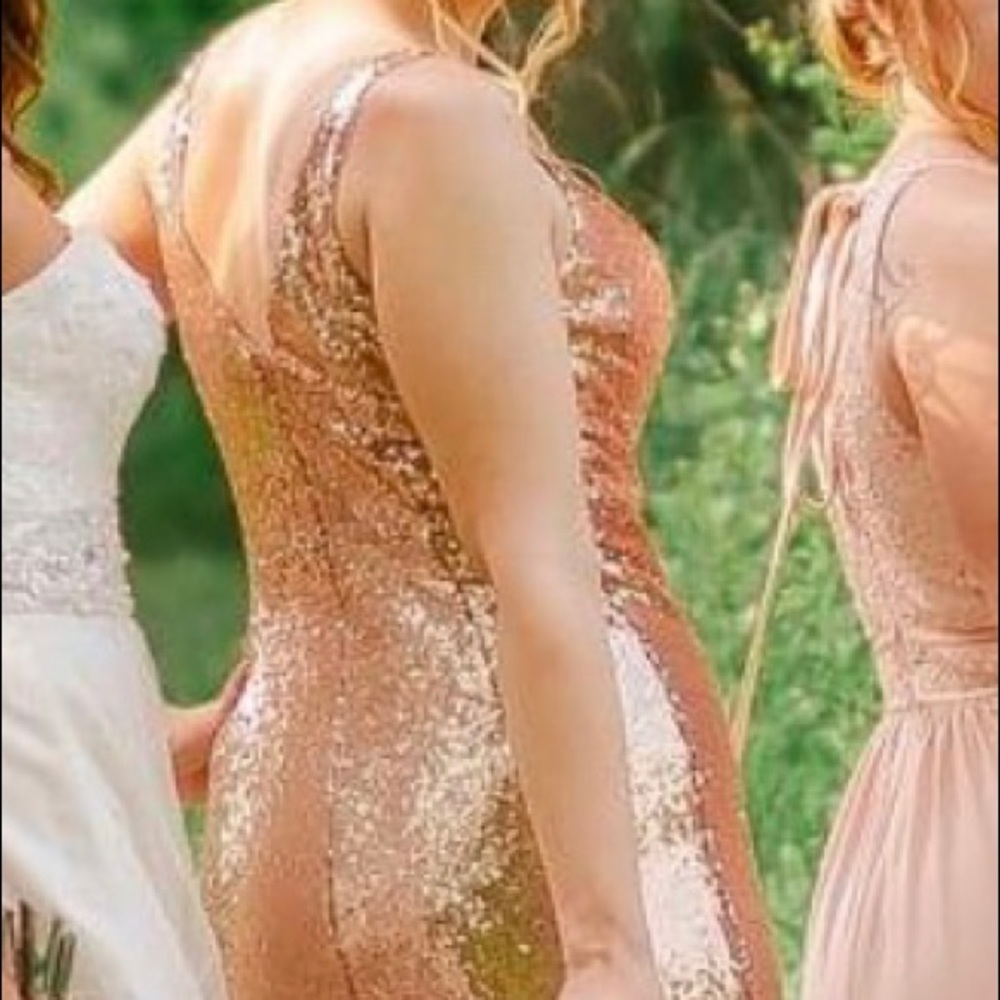Rose Gold Sequin Dress